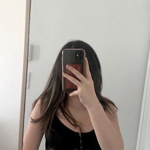 black corset top from garage size xs never worn